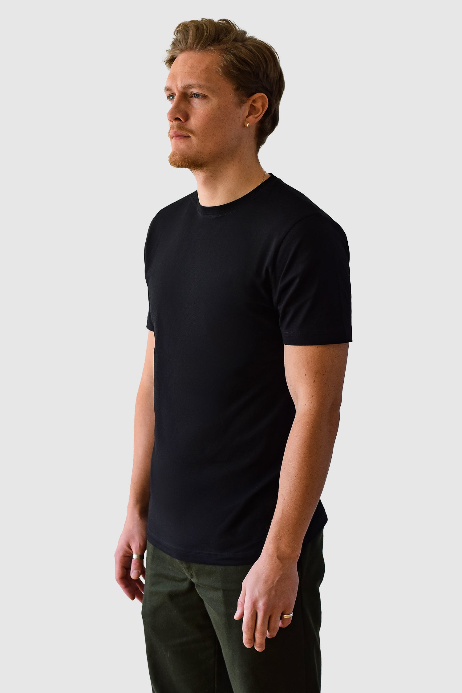 Organic Basic T-shirt, Sort