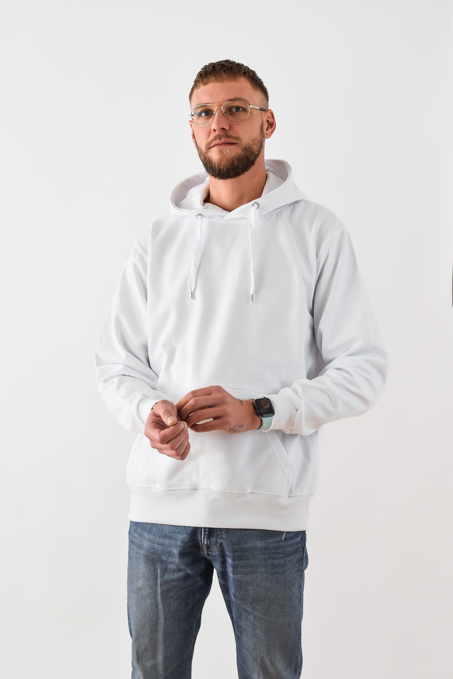 Hoodie Heavy, Hvid