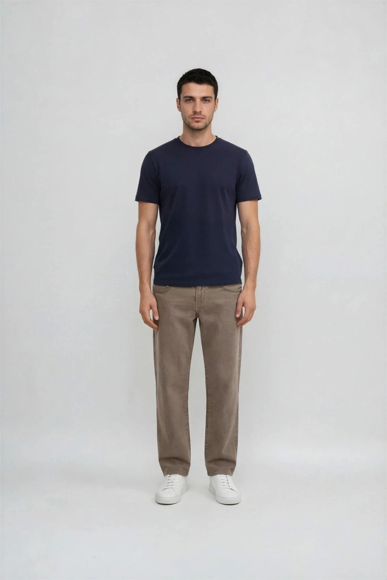 Organic Basic T-shirt, Navy Blue