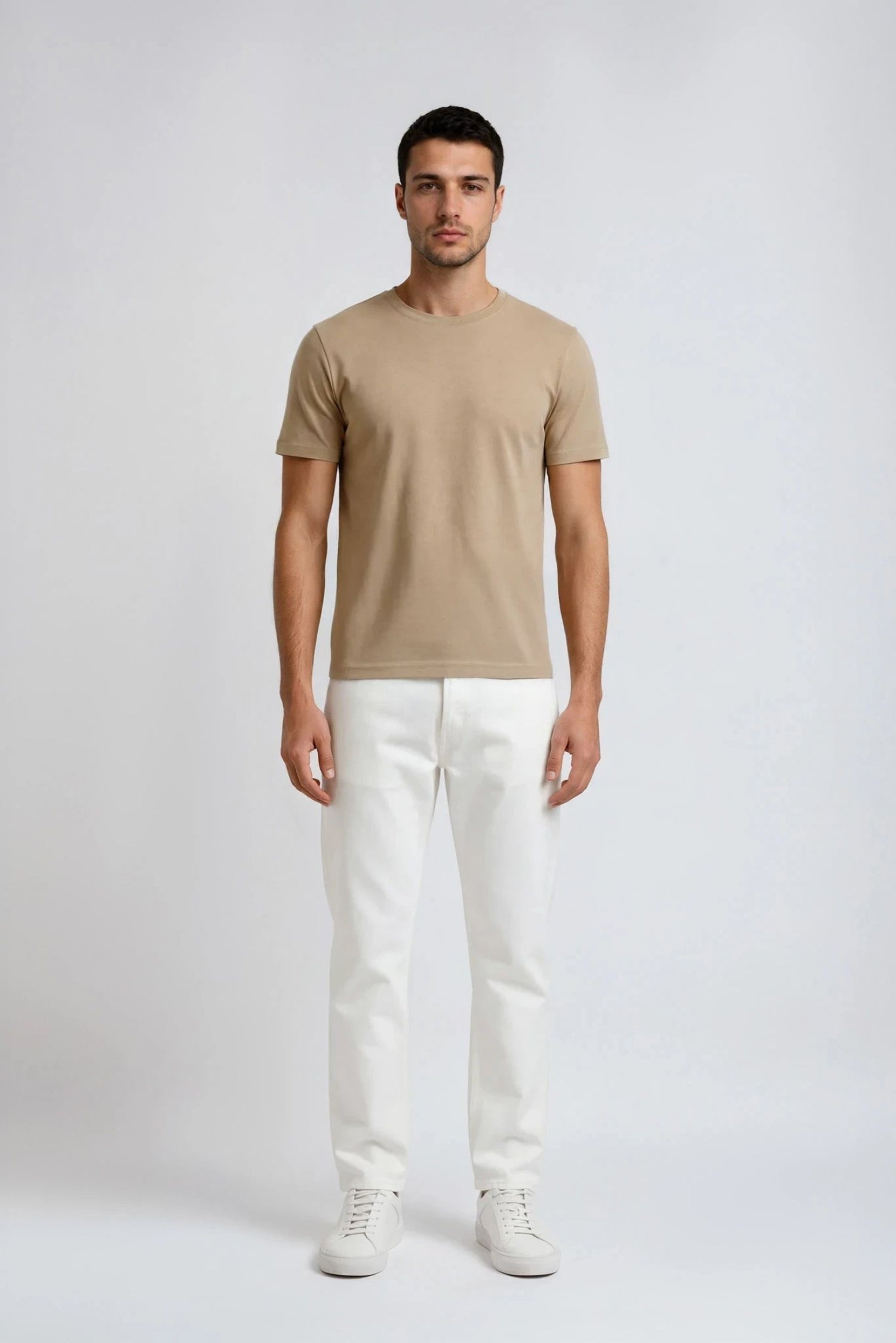 Organic Basic T-shirt, Sand