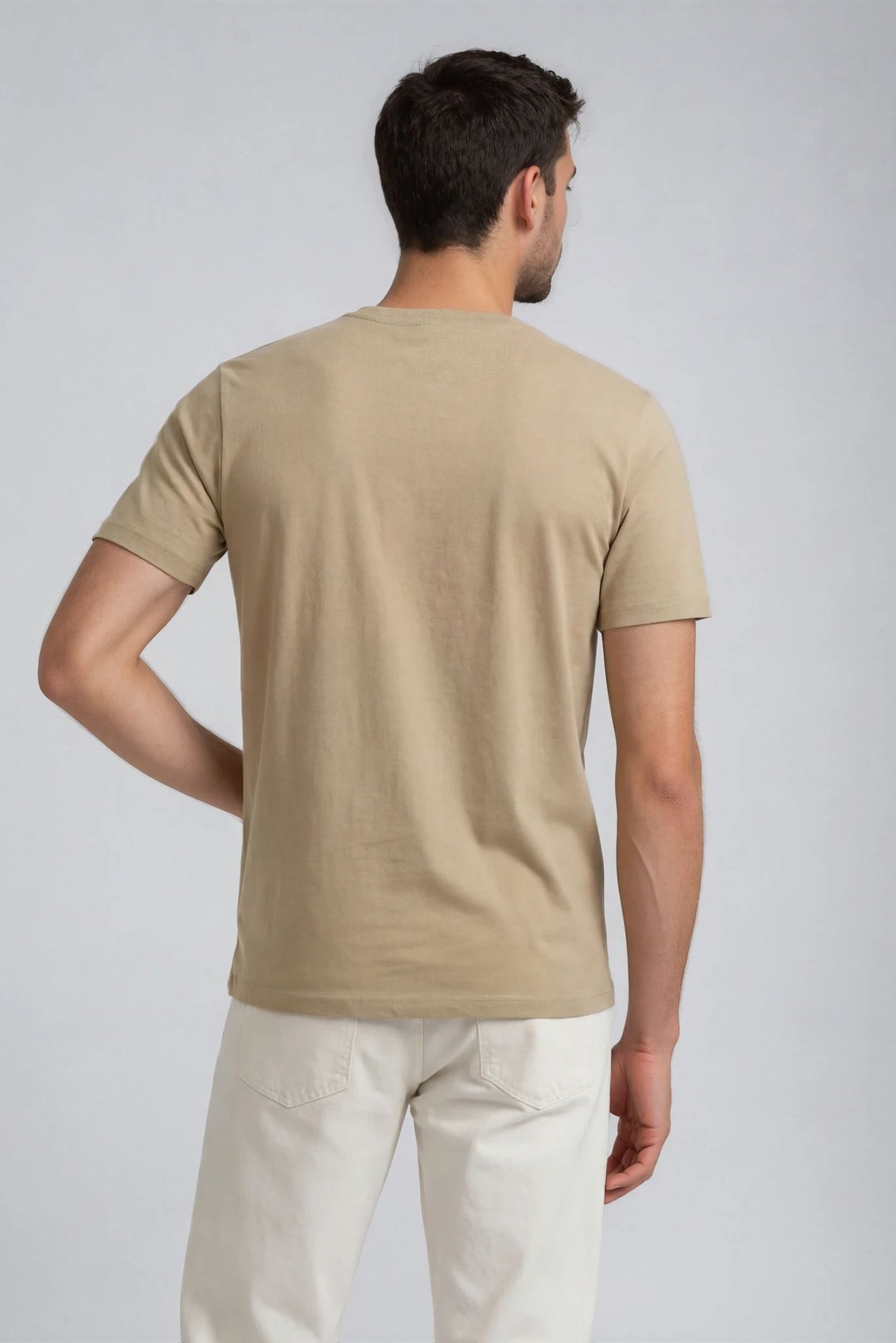 Organic Basic T-shirt, Sand