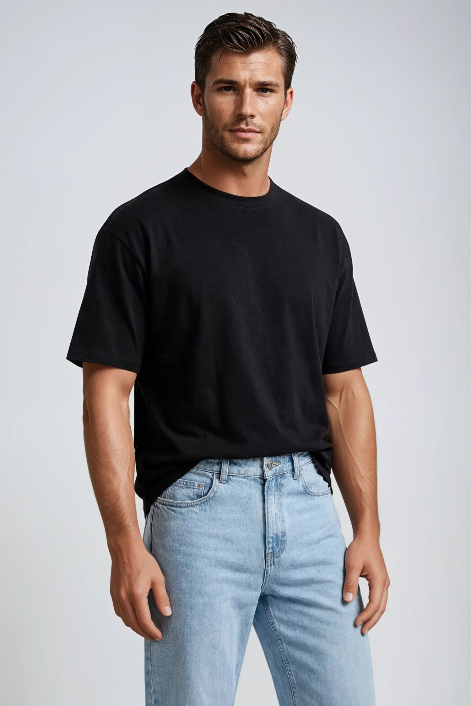 Box Fit T-shirt, Sort