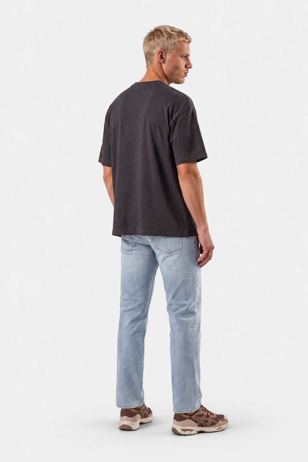 Box Fit T-shirt, Mørkegrå