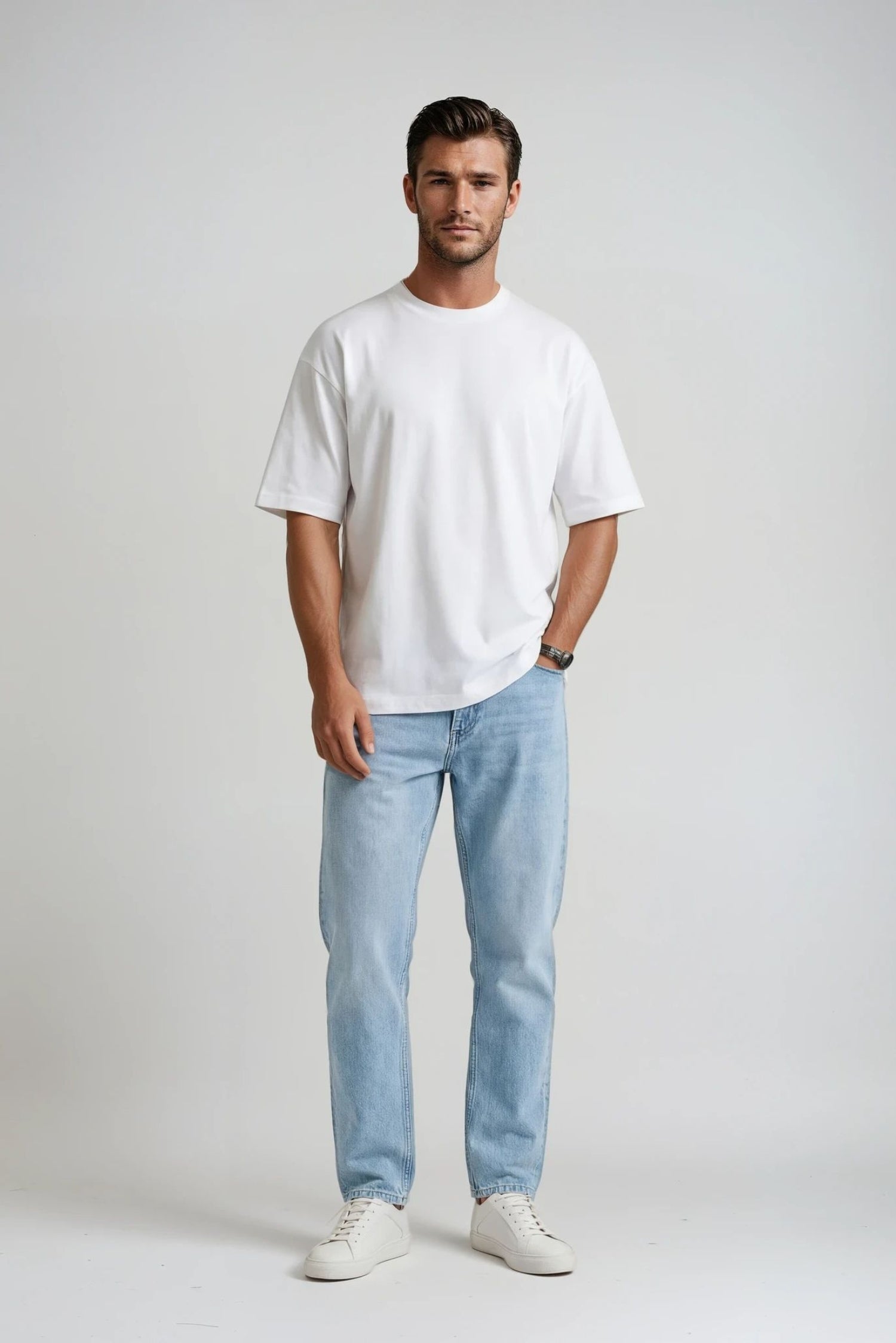 Box Fit T-shirt, Hvid