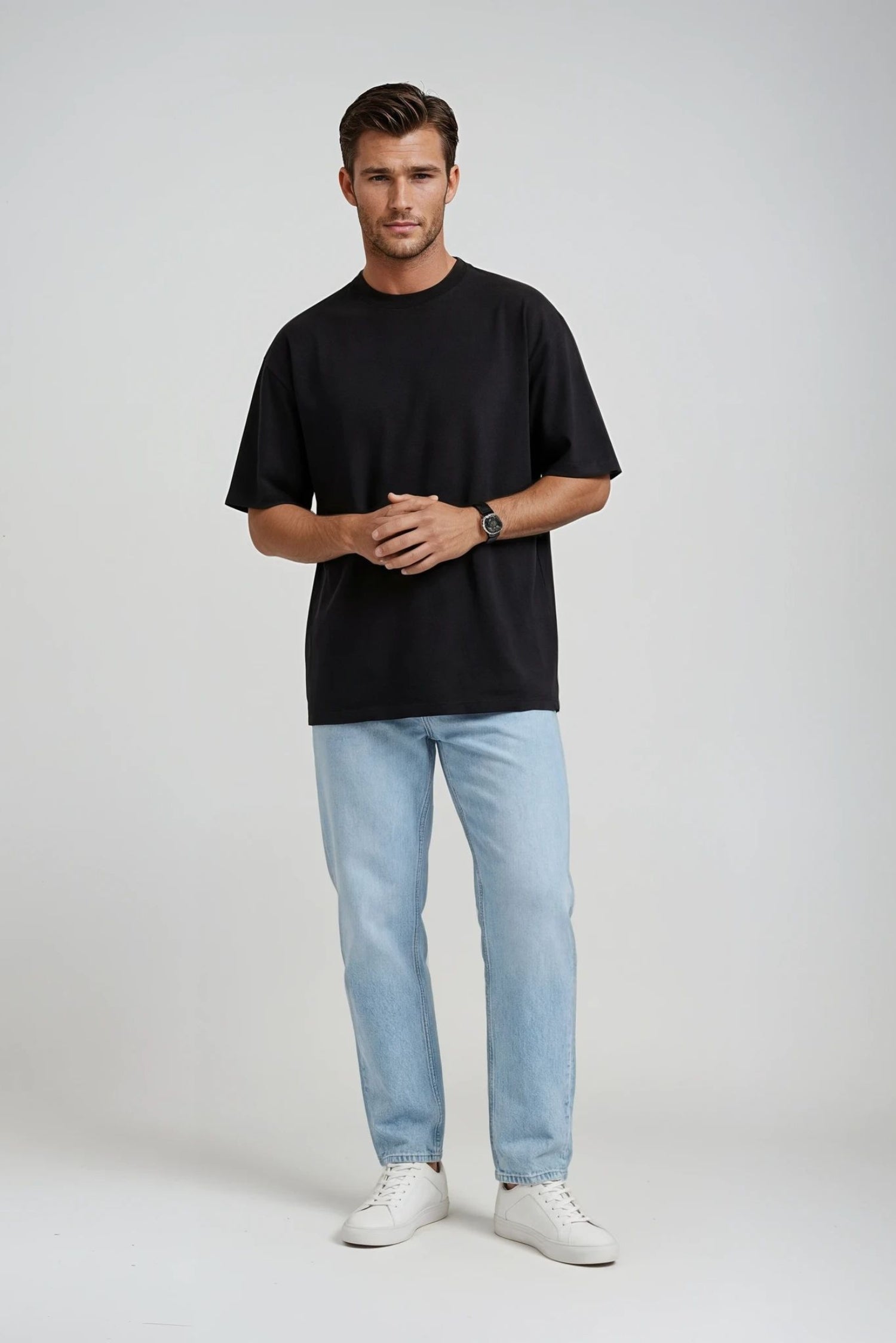 Box Fit T-shirt, Sort