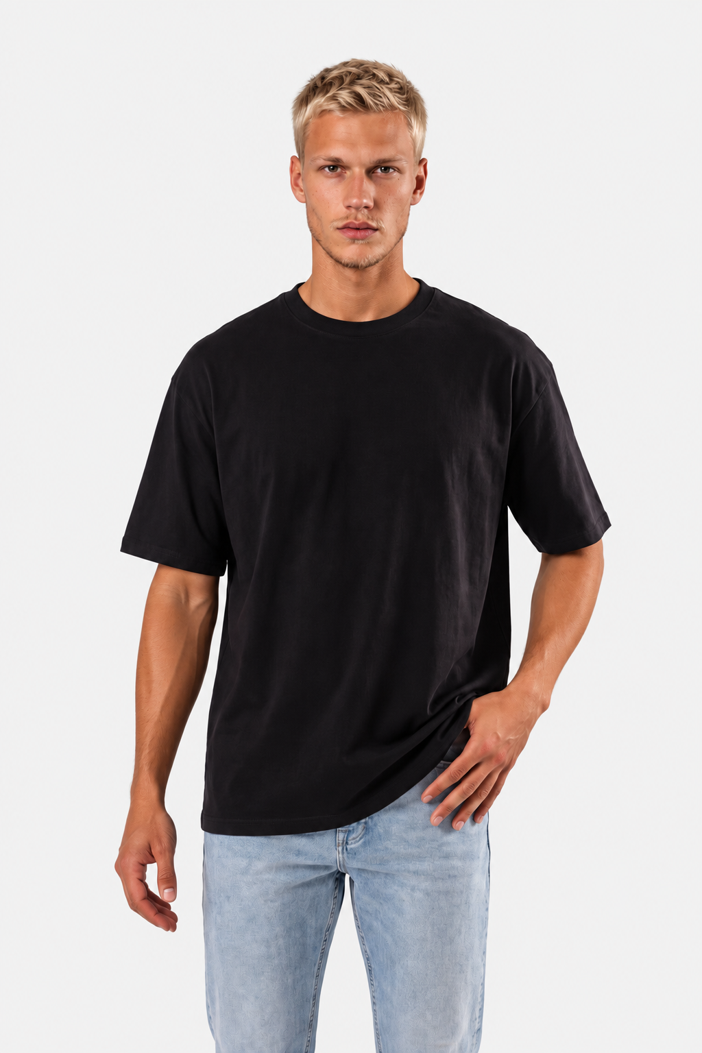Box Fit T-shirt, Sort