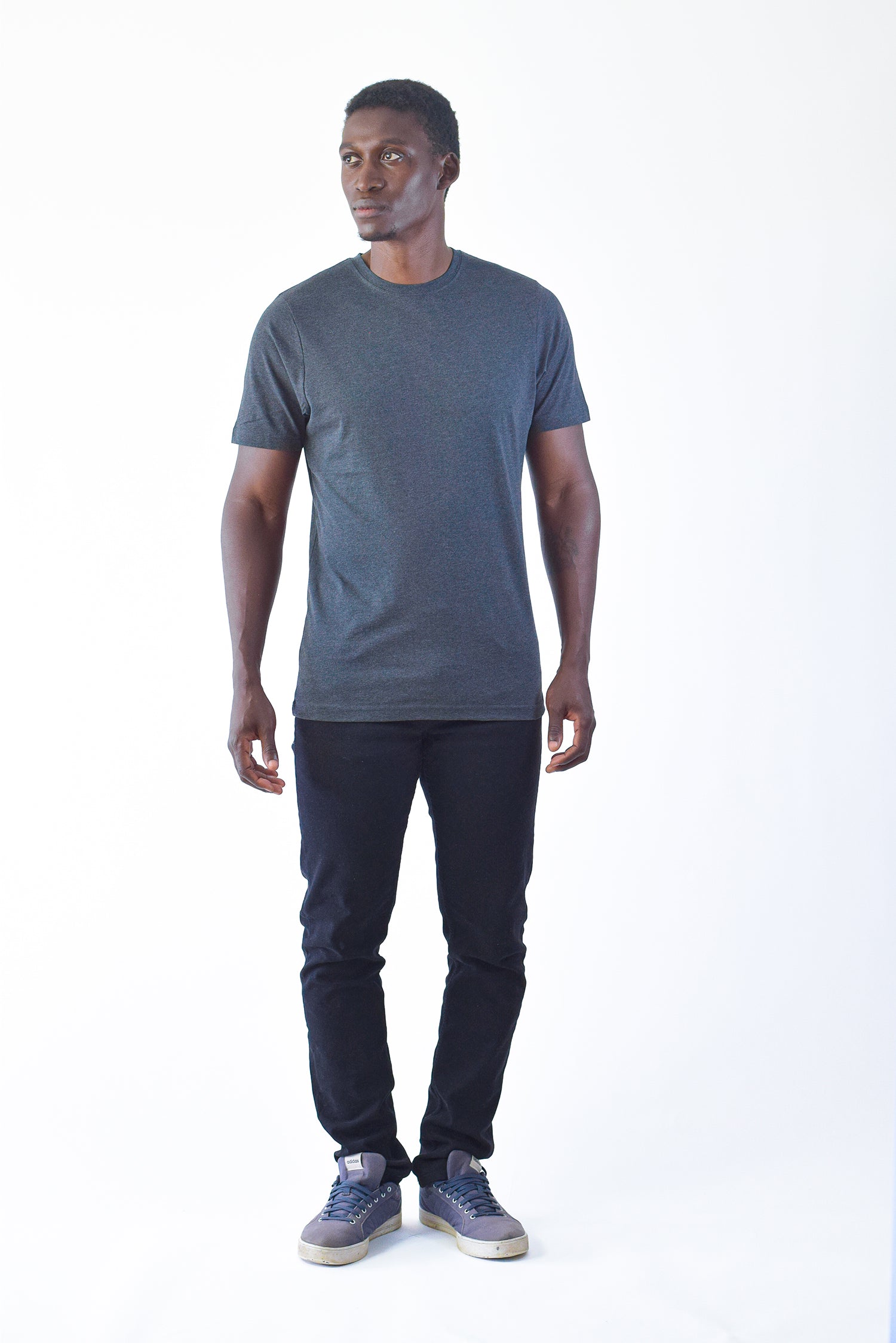 Organic Basic T-shirt, Mørkegrå