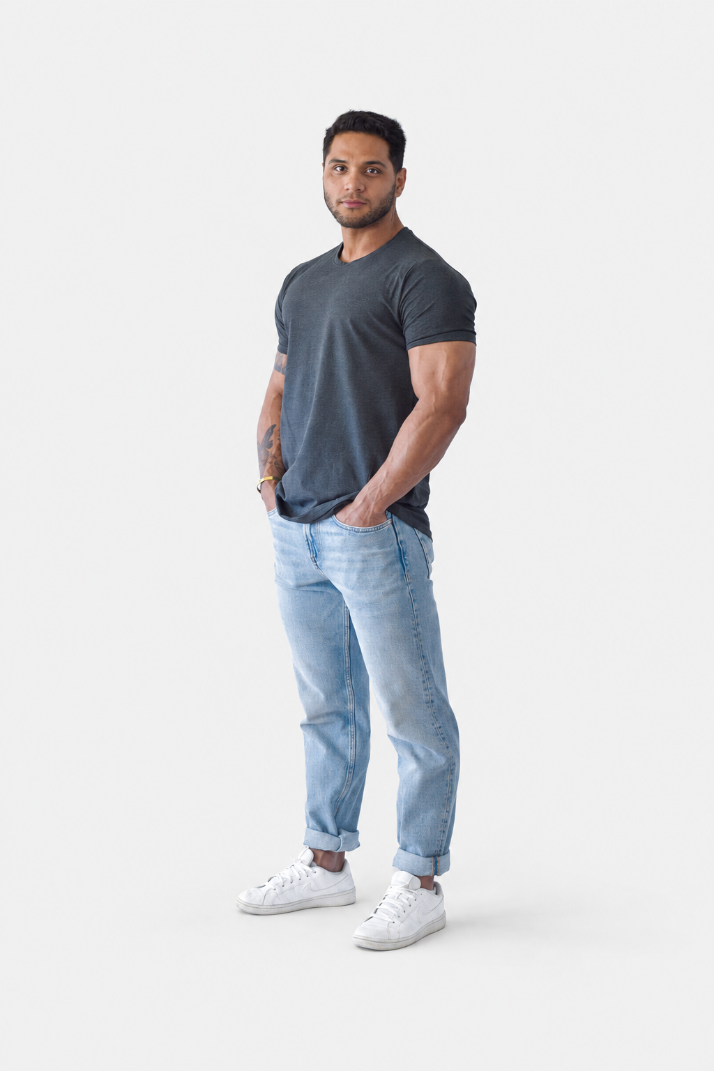 Muscle T-shirt, Mørkegrå