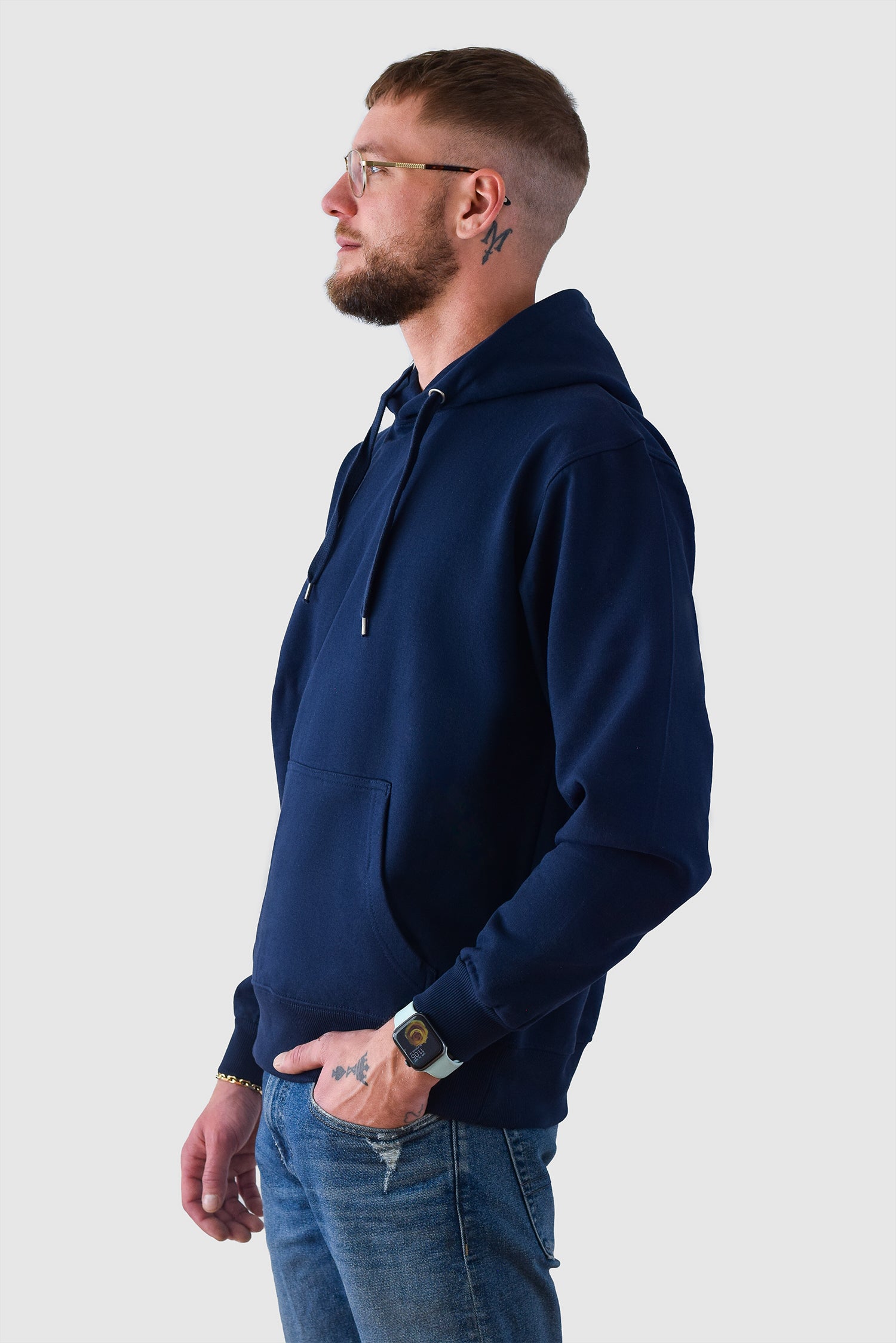 Hoodie Heavy, Navy Blue