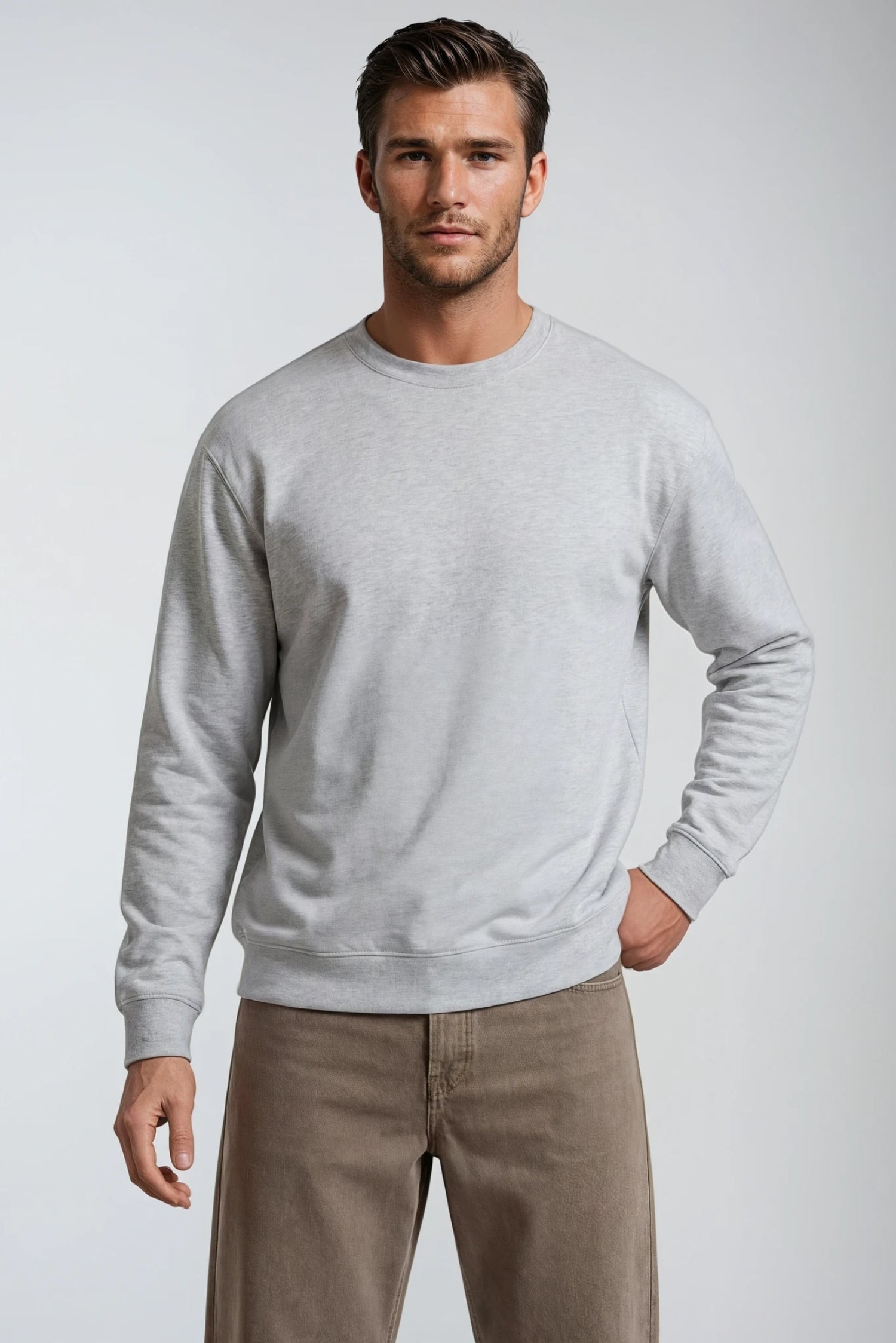 Sweatshirt Classic, Light Grey