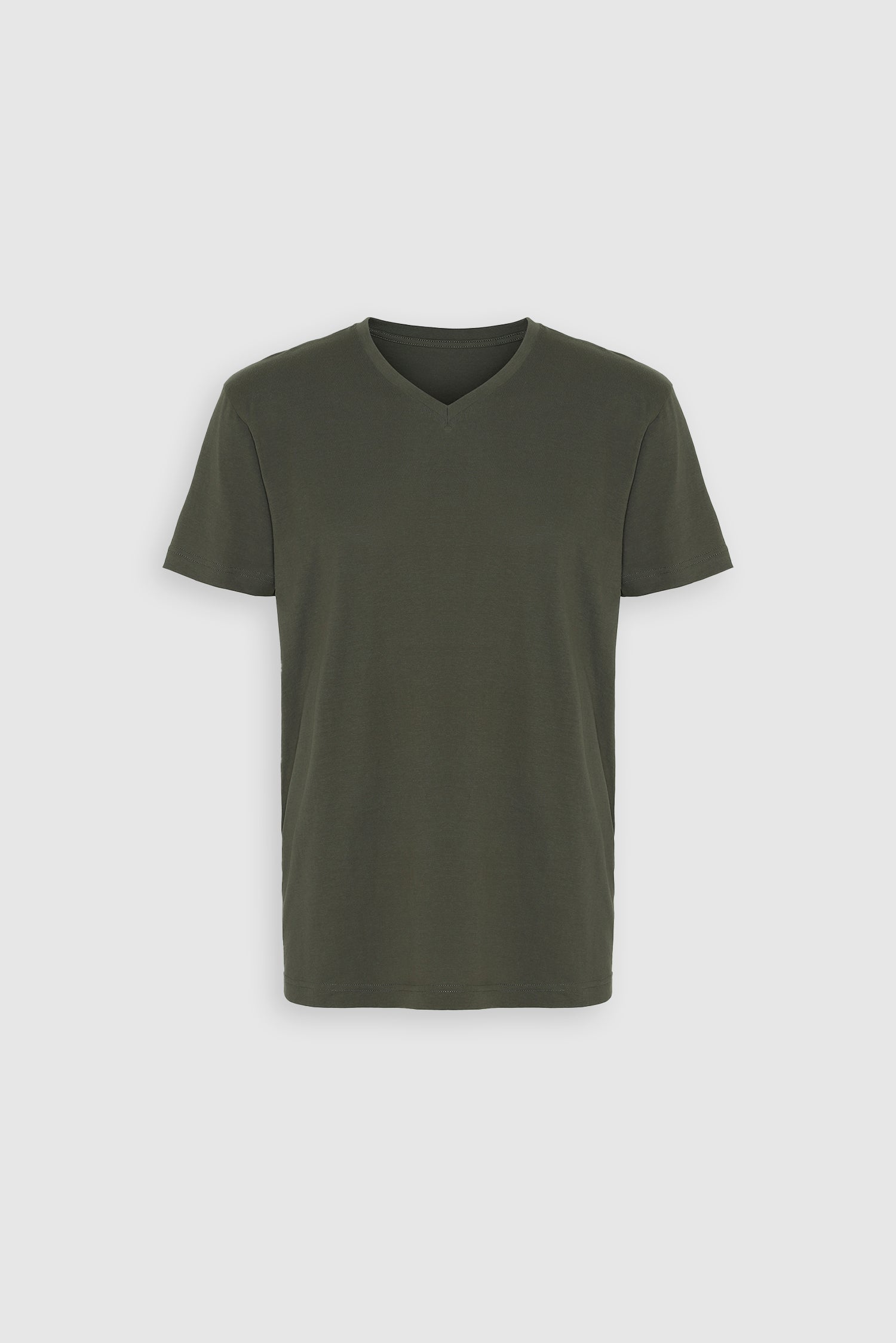 Organic V-Neck T-shirt, Army