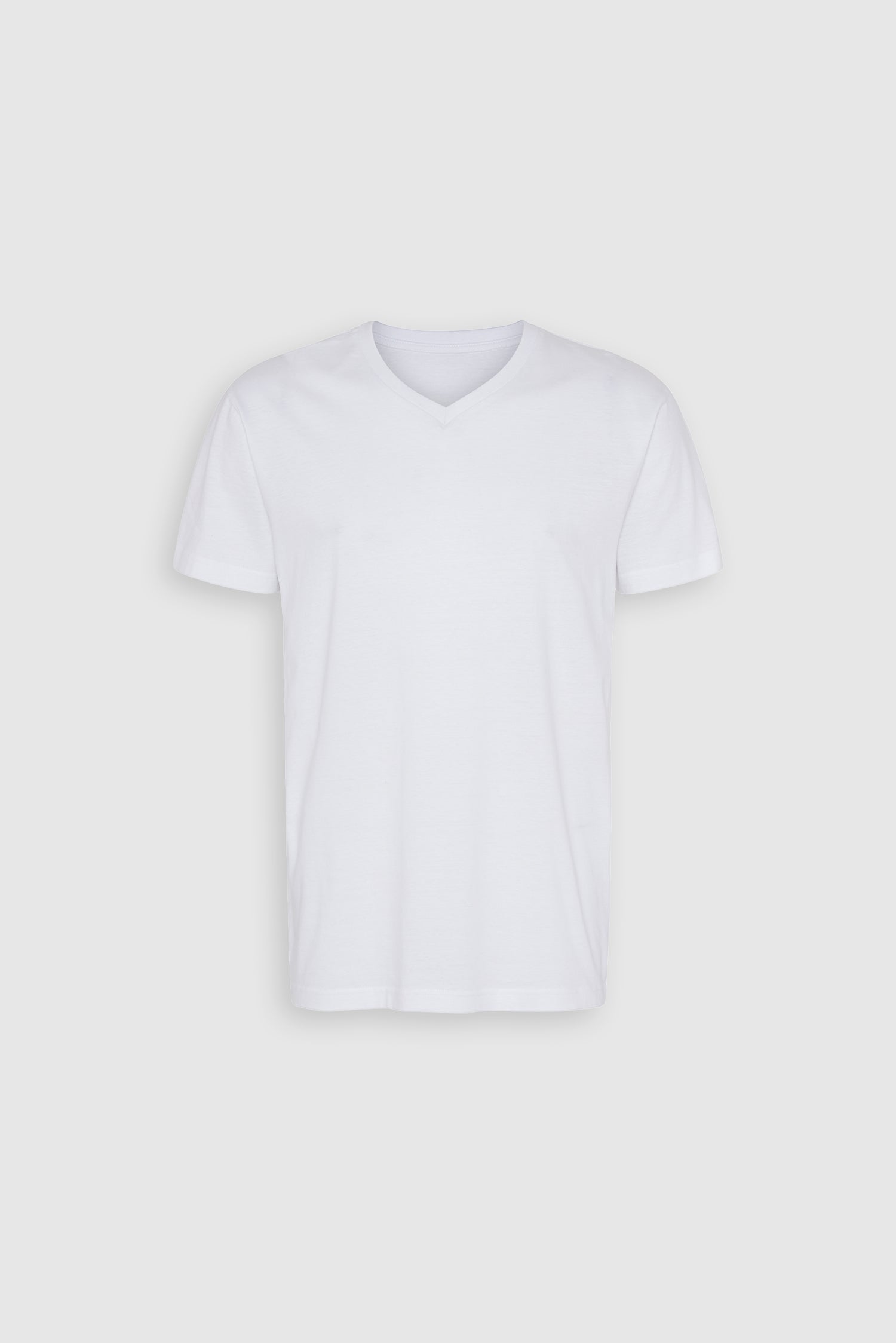 Organic V-Neck T-shirt, Hvid